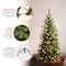 4.5 ft. Pre-lit Kingswood Fir Pencil Artificial Christmas Tree, Clear Lights